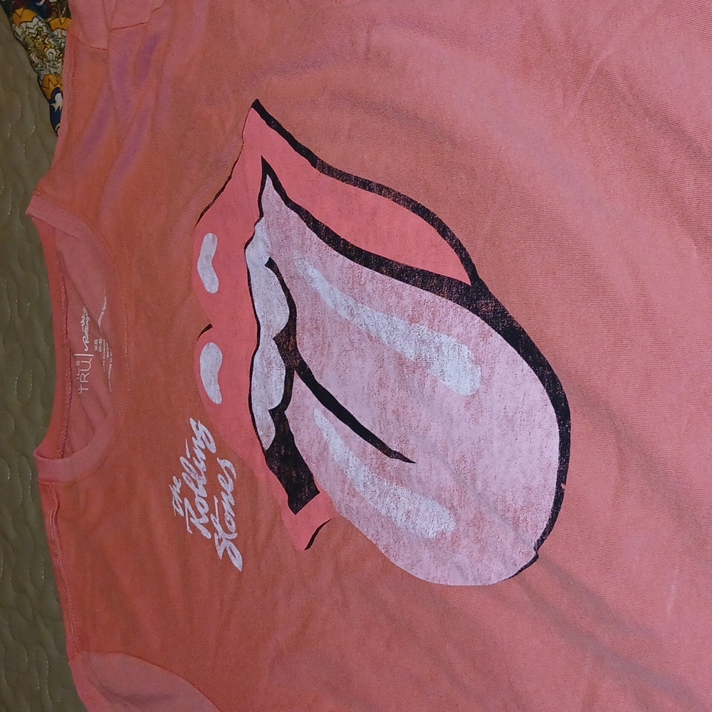 THE ROLLING STONES  Faded To Pink Shirt